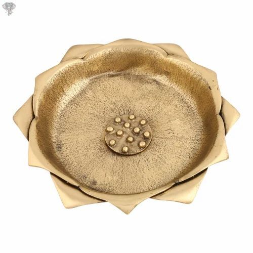 Floral Pattern Brass Fruit Bowl