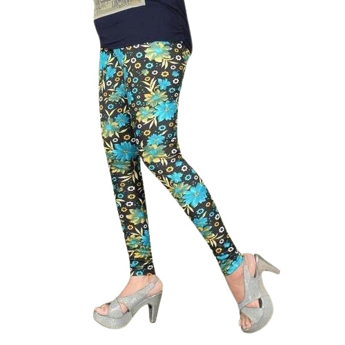 Flower Printed Cotton Legging