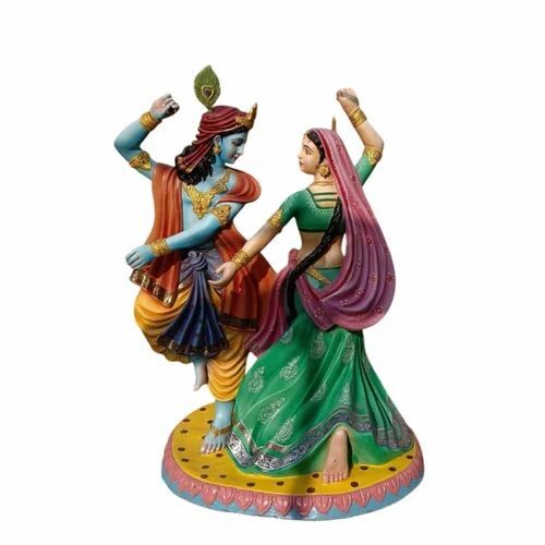 Frp Radha Krishna Dancing Statue