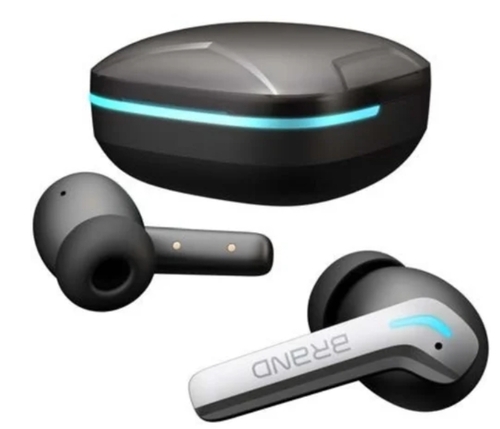 Gaming-Grade Quad Mic Enc Earbuds - Plastic, Black, 6H Playtime, Bluetooth 5.3 | Lightweight, Low Latency, Wireless Music Listening