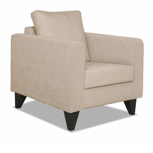 Office Brown One Seater Sofa