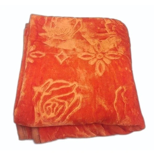 Orange Mink Blanket