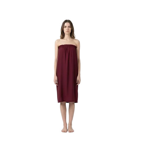 Red UD Reusable Facial Gown For Women