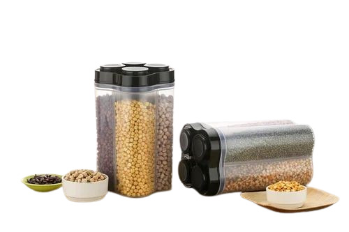 Transparent 4 Section Food Storage Container