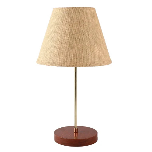 Btr Crafts Elegant Table Lamp With Handmade Conical Jute Shade