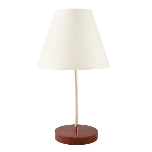 Btr Crafts Elegant Table Lamp With Handmade Conical White Shade