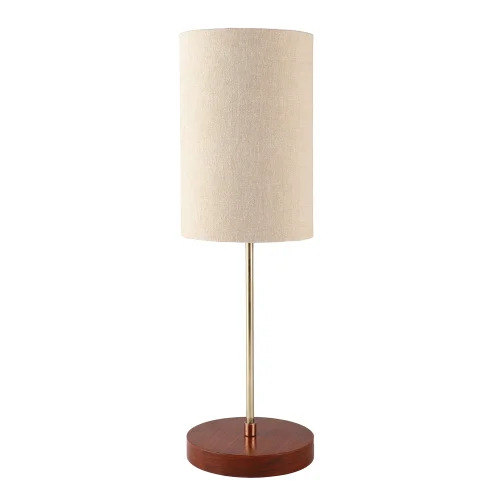 Btr Crafts Elegant Table Lamp With Handmade Cylinder Beige Shade