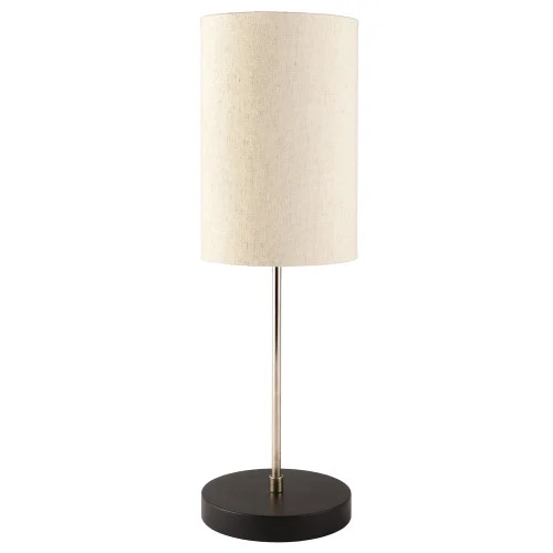 Btr Crafts Silver Table Lamp With Handmade Cylinder Flex Shade