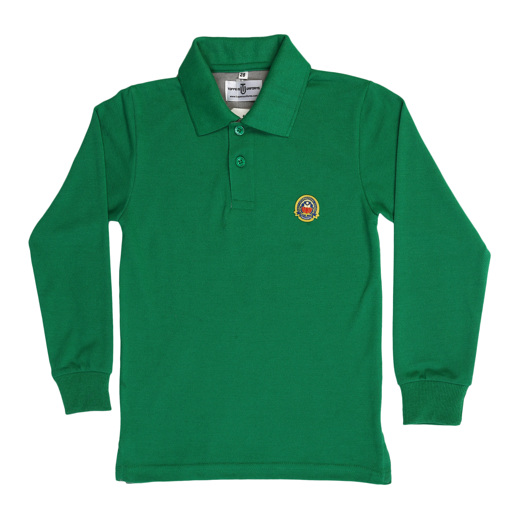 Kids Green Full Sleeves T-shirt