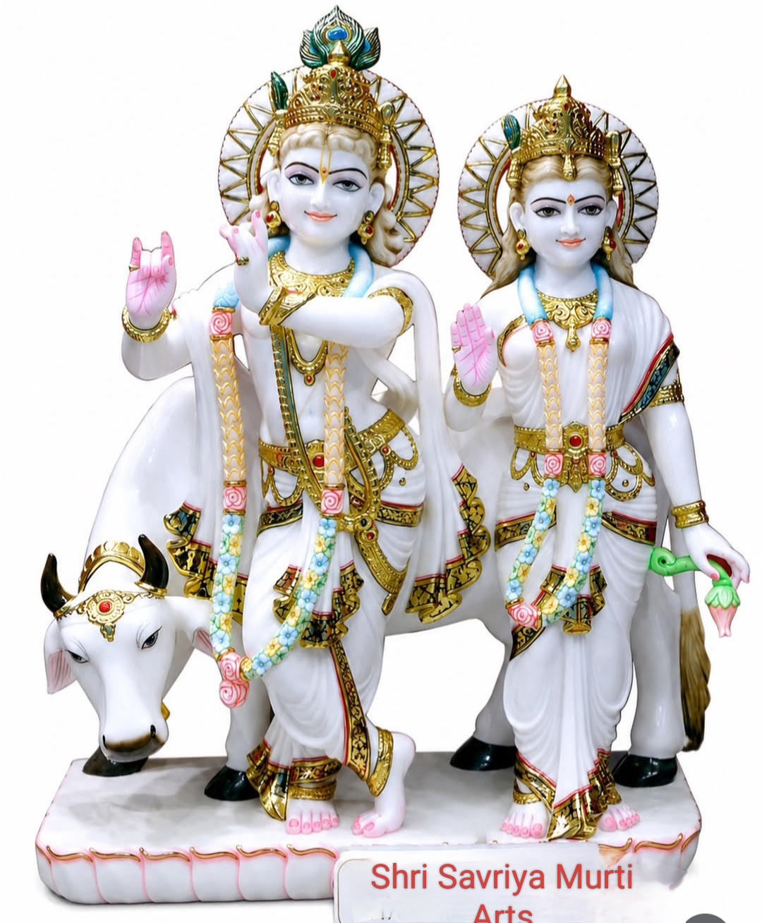 Marble Radha Krishna Statues