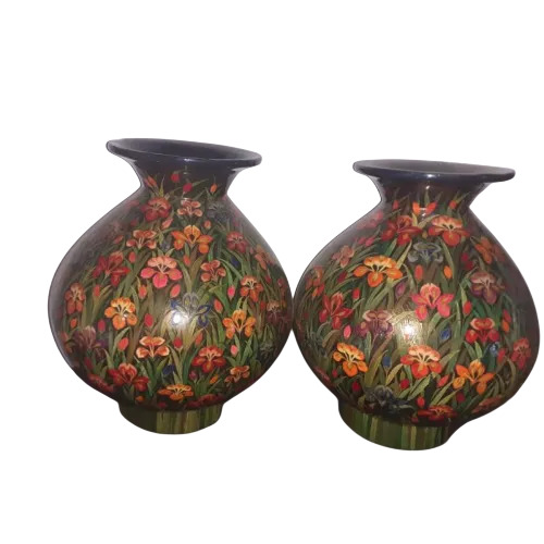 Polished Printed Decorative Flower Vases