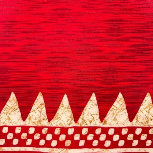 Red Cotton Printed Fabrics