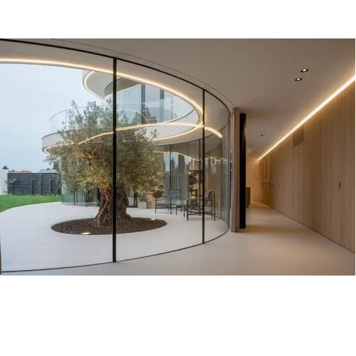 Transparent Curved Glass - Glass Thickness: 19 Millimeter (Mm)