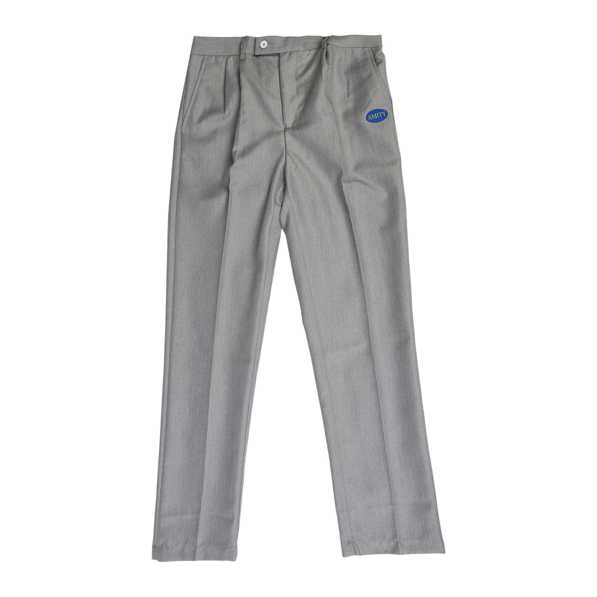Unisex Grey School Trouser - Fabric Type: Woven