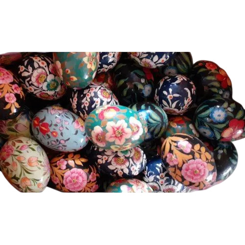 Wooden Decorative Egg - Color: Multicolor