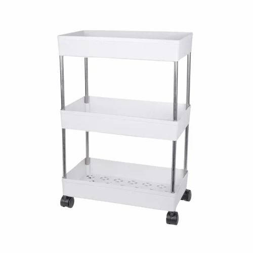 3 Layer White Kitchen Storage Rack