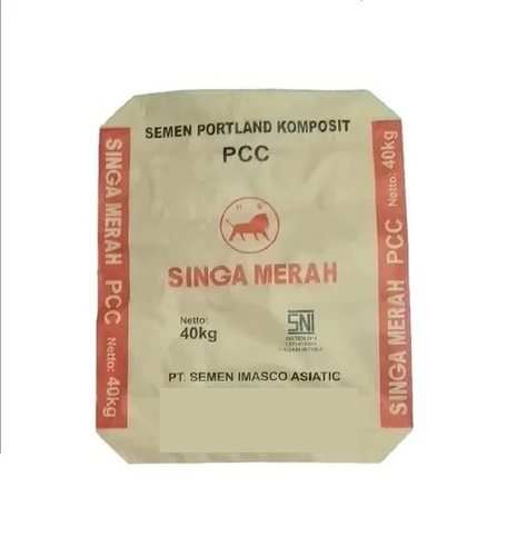 Accept Custom Logo Pp And Kraft Paper Block Bottom Valve Cement Bag