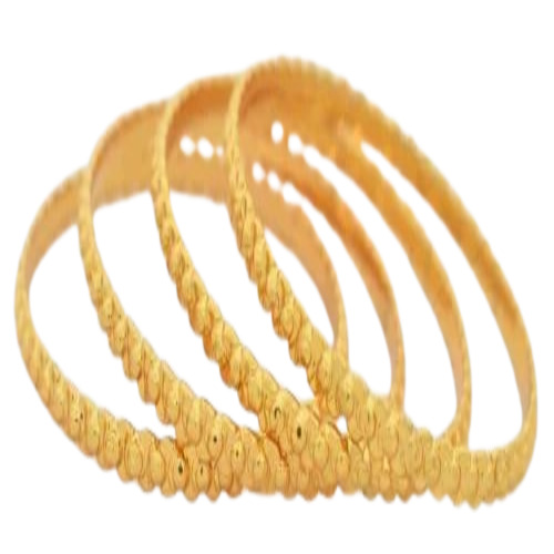 Golden Plain Bangles