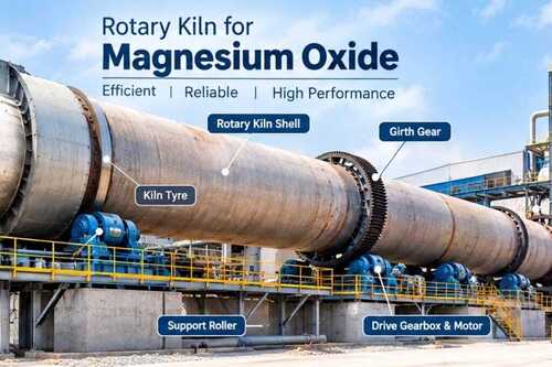 Rotary Kiln For Magnesium Oxide - Capacity: 50Tpd To 600Tpd & 900Tpd Up To 1200 Tpd