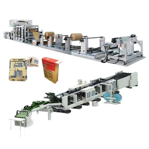 Tuber Bottomer Machine Valve Sack Bag 50kg Cement Paper Bag Making Machine