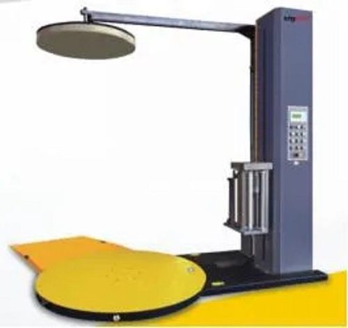 Turntable Pallet Pre-Stretch Wrapping Machine With Top