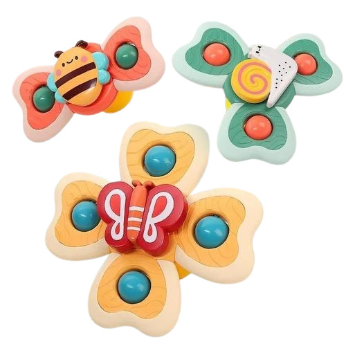 3 Pcs Plastic Spinning Baby Toy