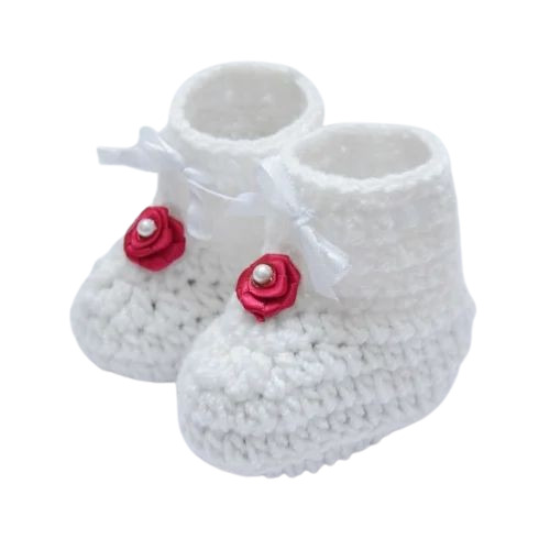Aster Crochet Baby Booties