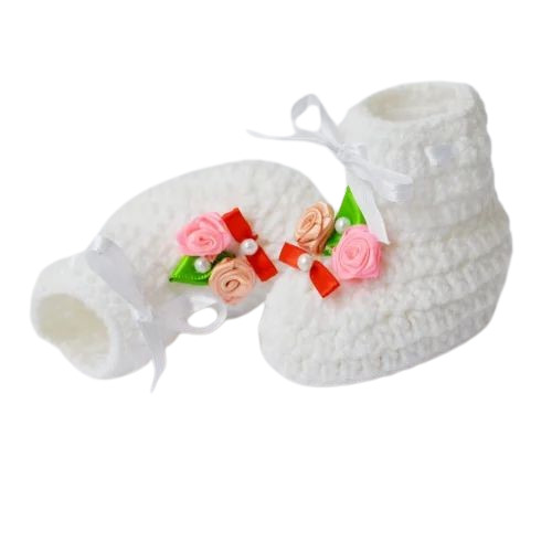 Baby Girl White Booties