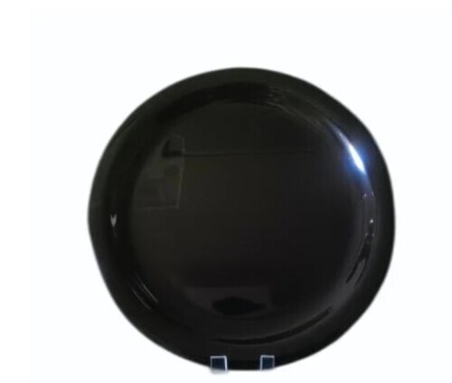 Black Melamine Dinner Plate