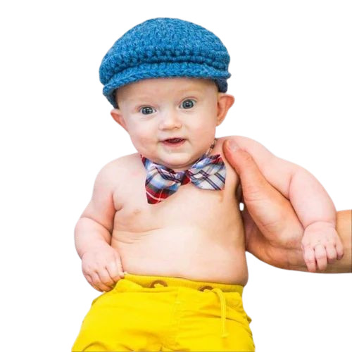 Blue Color Crochet Cap