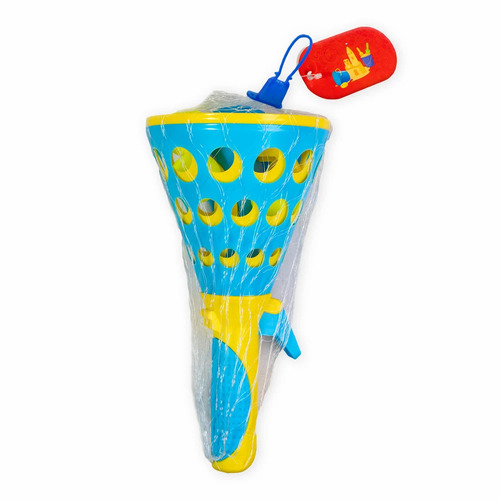 Blue Yellow Pop Catch Plastic Toy Set