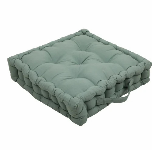Cotton Plain Grey Floor Cushion