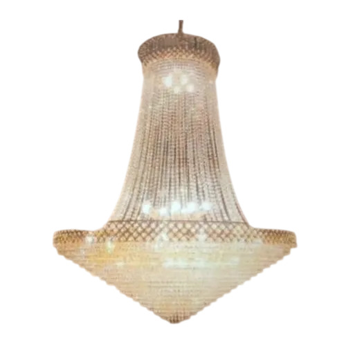 Plain Non Polished Brass Indian Chandelier
