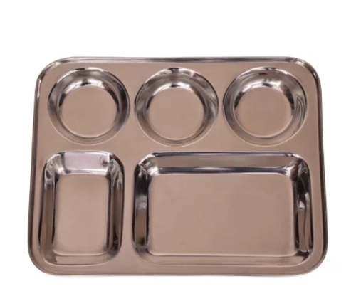 Polished Stainless Steel Dinner Plate