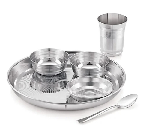Round Stainless Steel Thali
