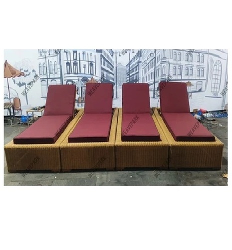 Weavepark Outdoor Wicker Sun Lounger