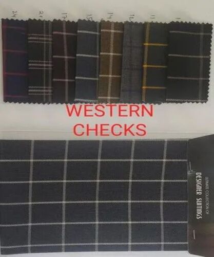 Western Check Pattern Fabric