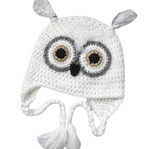 White Crochet Cap