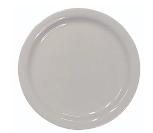 White Melamine Serving Plate