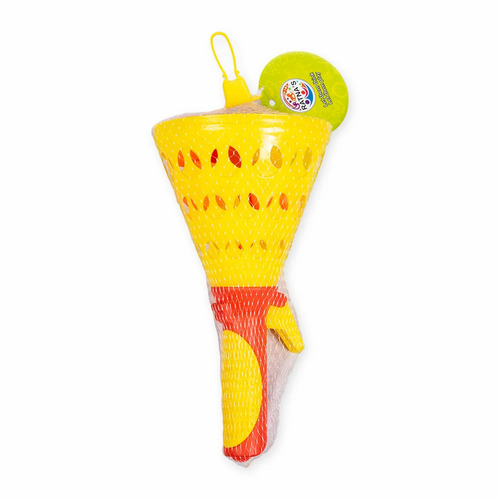 Yellow Red Pop Catch Plastic Toy Set