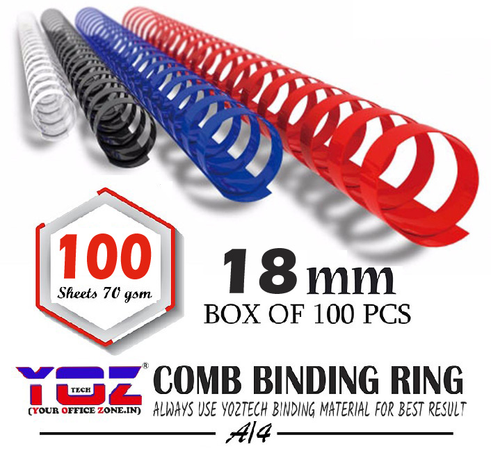 18mm Comb Binding Ring 90-100 Pages