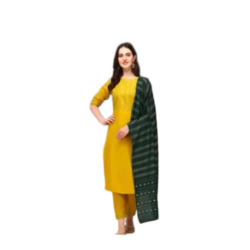 Cotton Kurta Bottom With Dupatta Set
