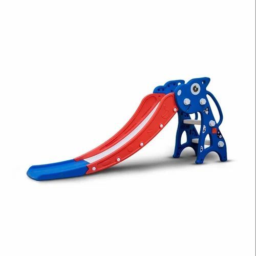 Cute Dino Kids Slide - Plastic, Standard Size, Multicolor | Durable, Eco Friendly, For Ages 3-7 Years