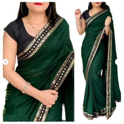 Green Georgette Saree