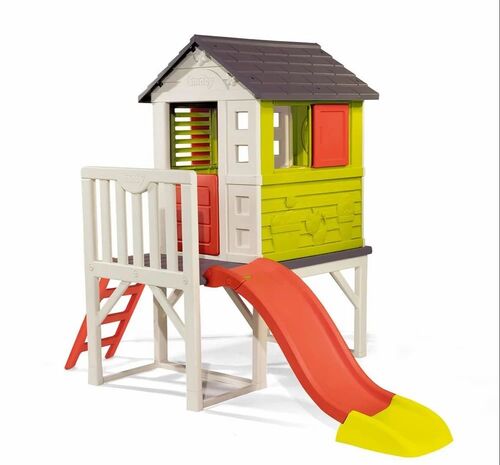 Lf 094-4 Twin Kids Slide With House