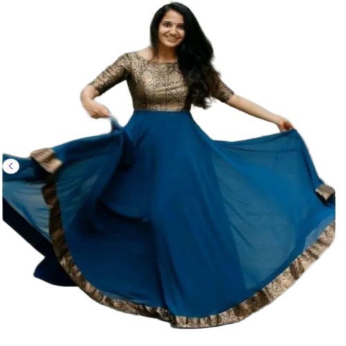 Rayon Fancy Ankle Length Kurtis