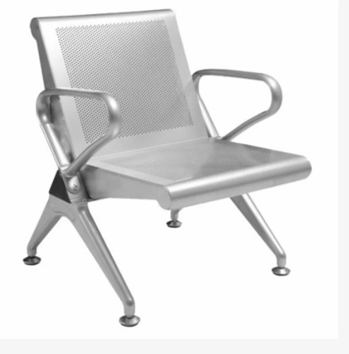 Single Seater Stainless Steel Waiting Chair