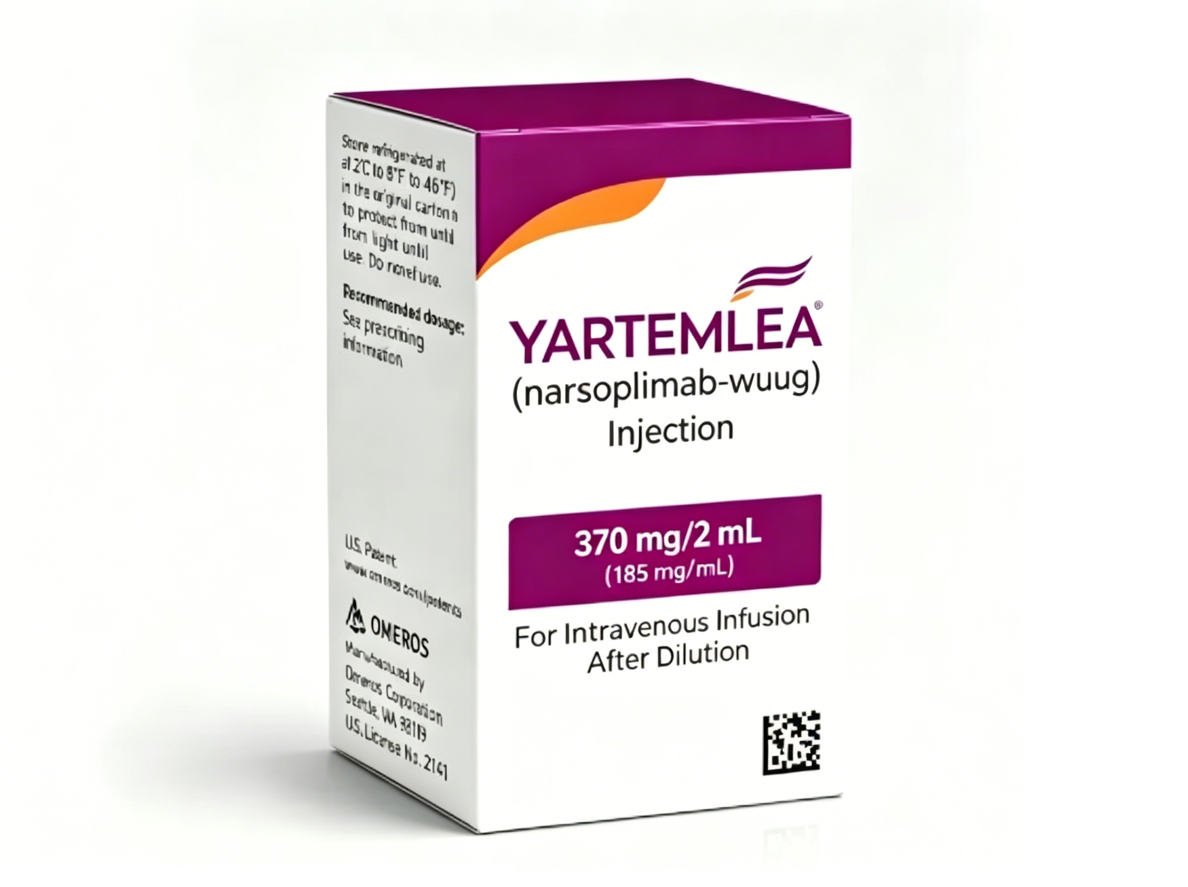 Yartemlea 370Mg/2Ml Narsoplimab Wuug Injection - Dosage Form: Liquid