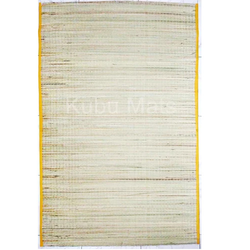 Yellow Border Plain Korai Grass Mat
