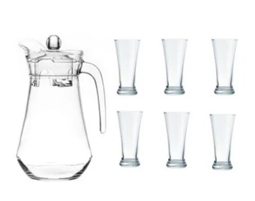 7 Pieces Lemon Glass Set